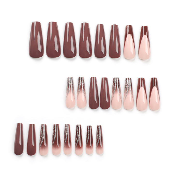 Artful gel nails with elegant rhinestone embellishments Kalsten