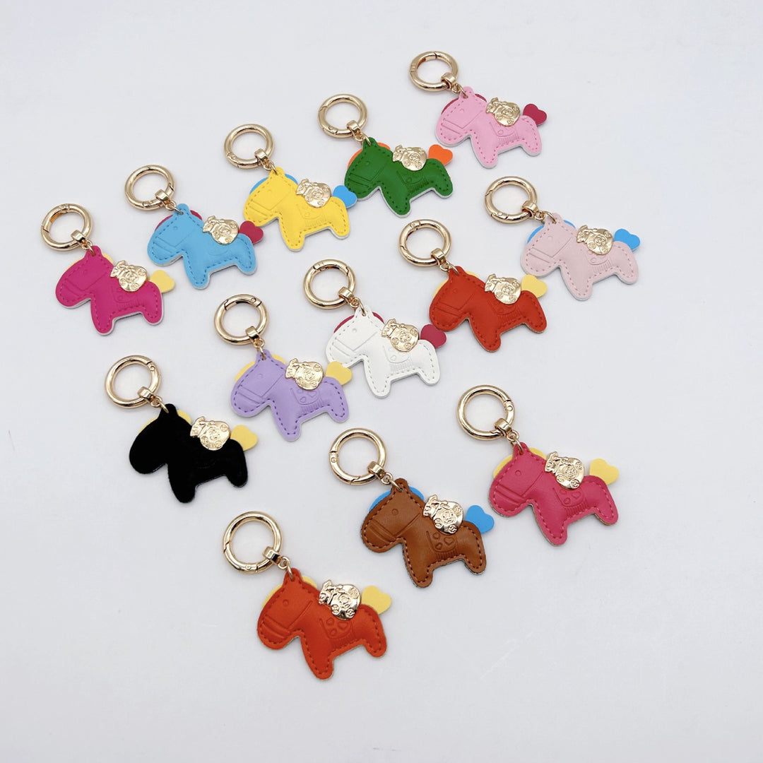 Animal-Shaped Leather Keychain Kalsten
