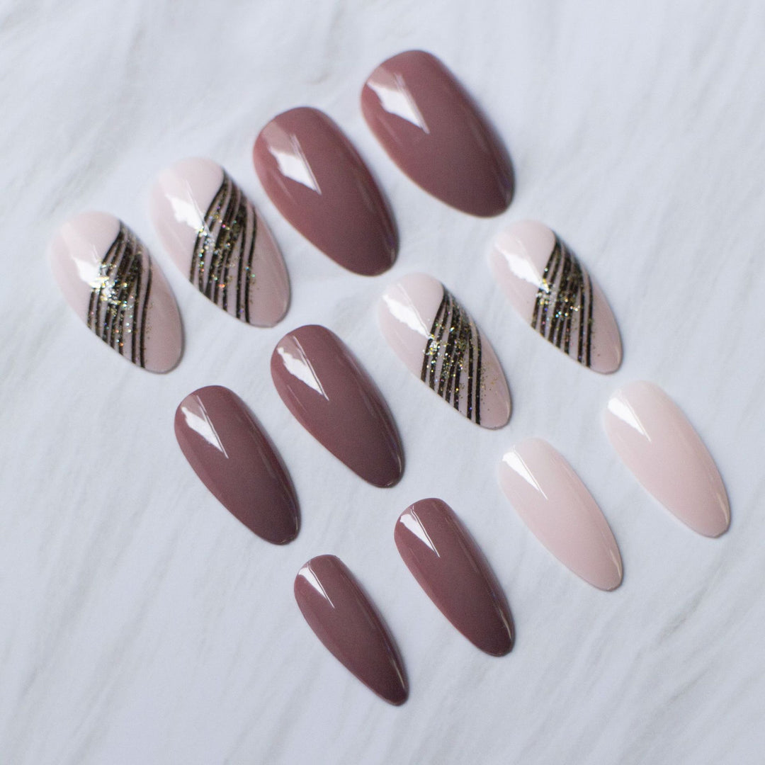 Elegant Stiletto Design Nail Art Set