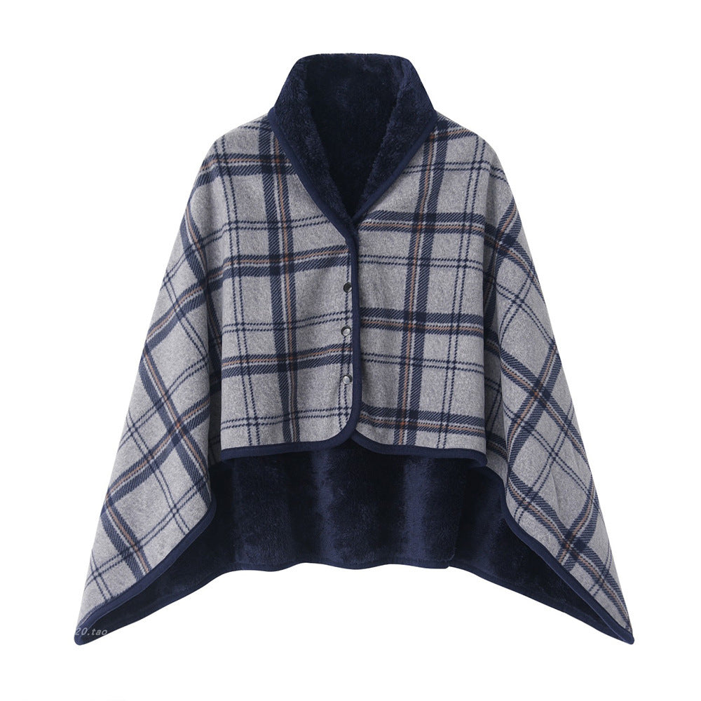Women Cozy Blanket Poncho Kalsten