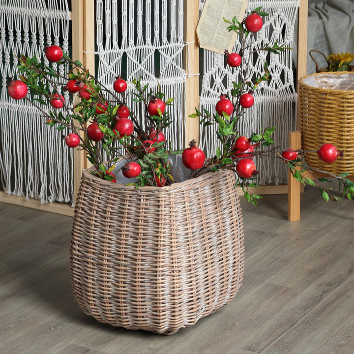 Large Handmade Laundry Basket with Natural Design Kalsten