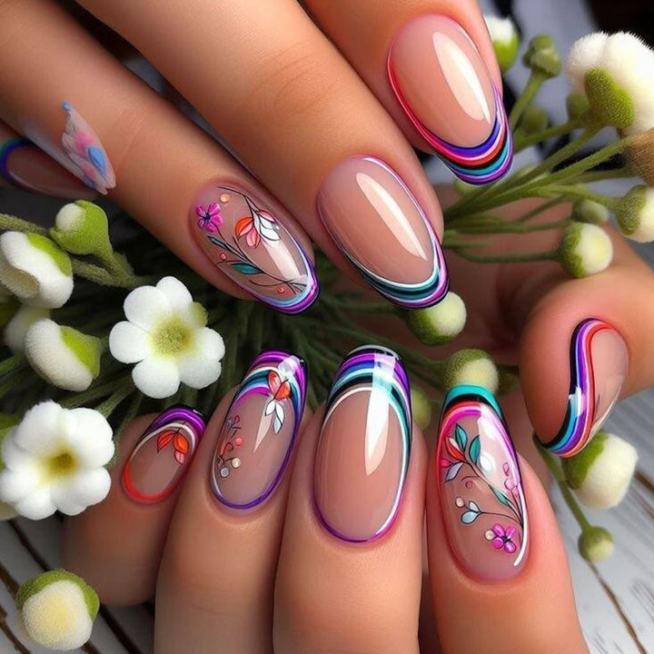 Artificial nails with exclusive spring design Kalsten