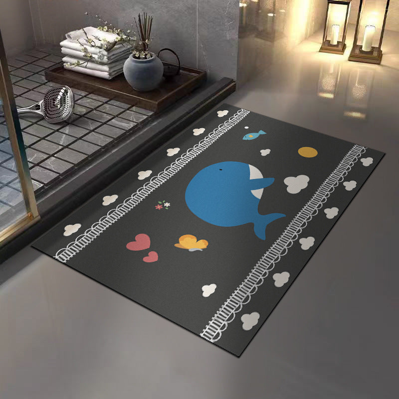 Playful Animal-Themed Bath Mat