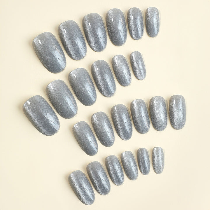 Elegant Glittering Artificial Nails Kalsten