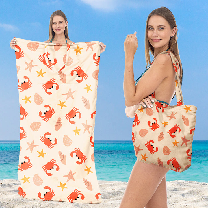 Tote bag with integrated towel Kalsten