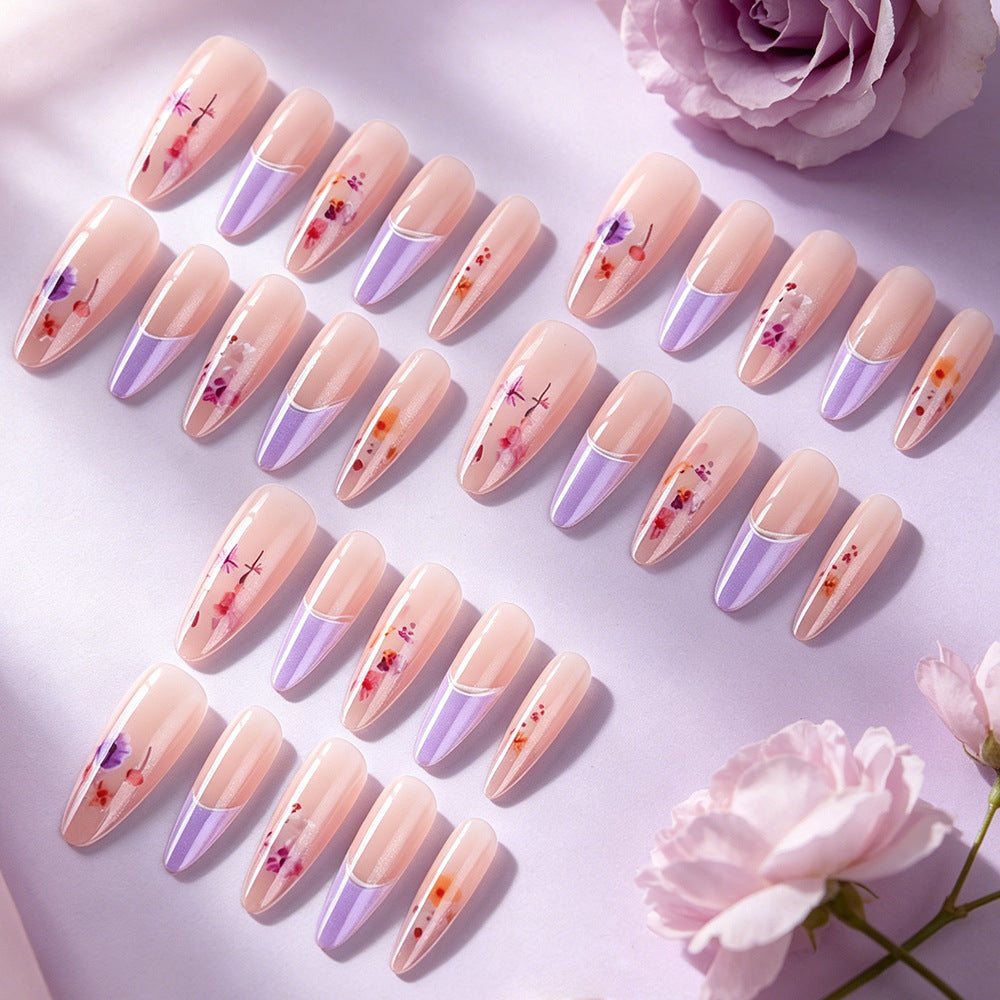 Floral Wedding Press-On Nails Kalsten