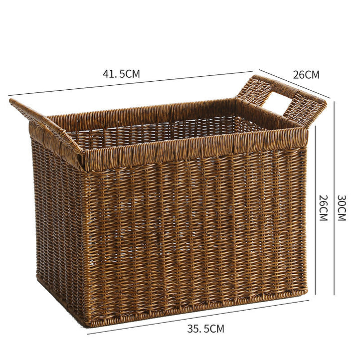 Handcrafted Woven Storage Cube with Ergonomic Handles Kalsten