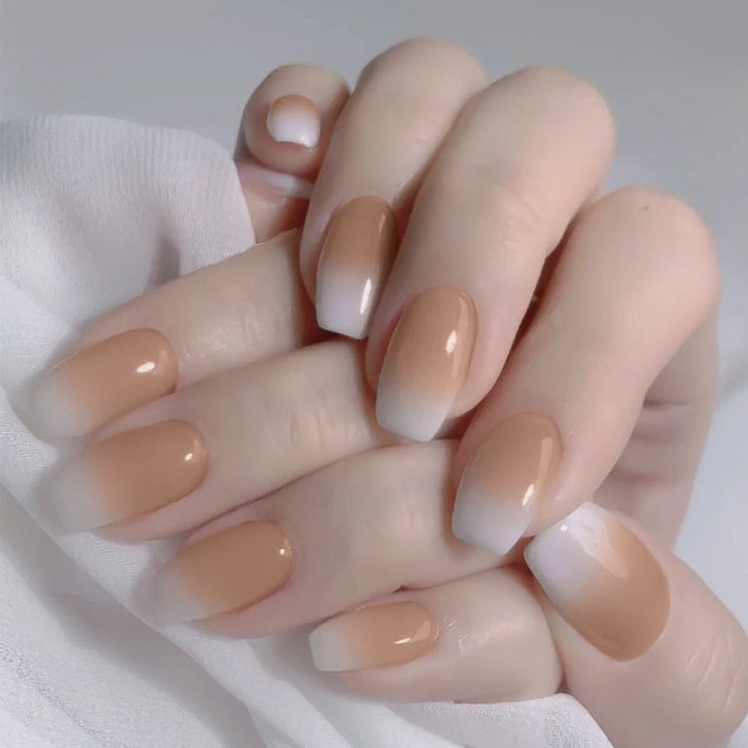 Natural Glossy Press-On Nail Tips Kalsten