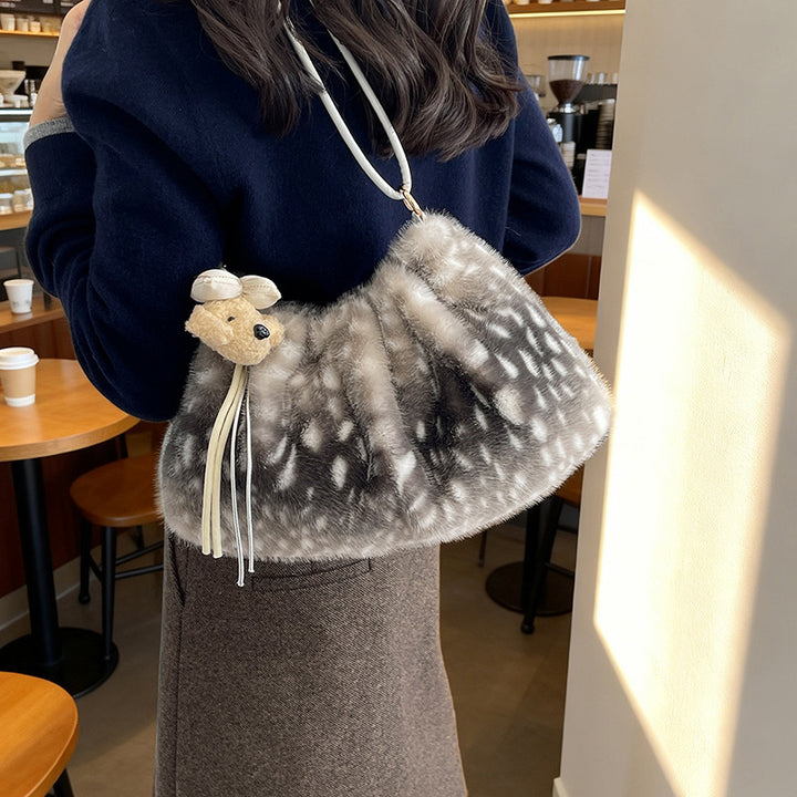 Luxurious Faux Fur Shoulder Bag