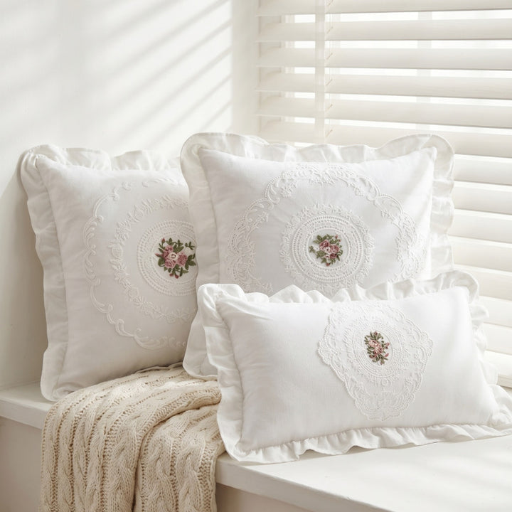 Decorative Embroidered Throw Pillow