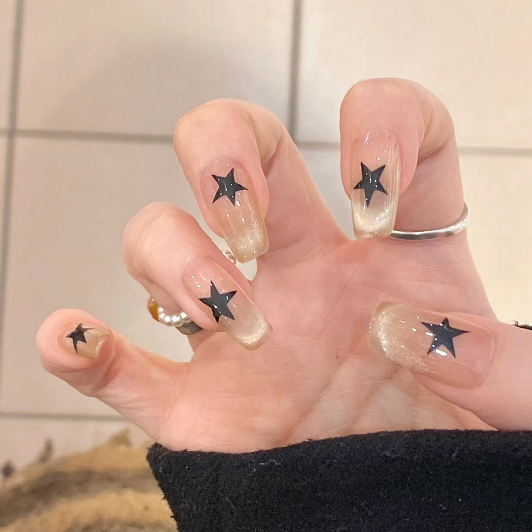 Iridescent Press-On Nail Set Kalsten