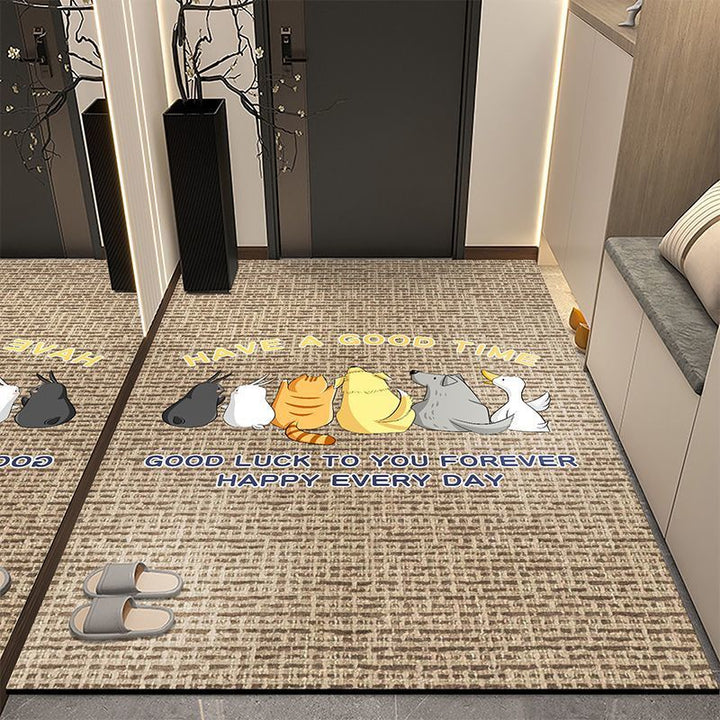 Playful Cat-Themed Mat