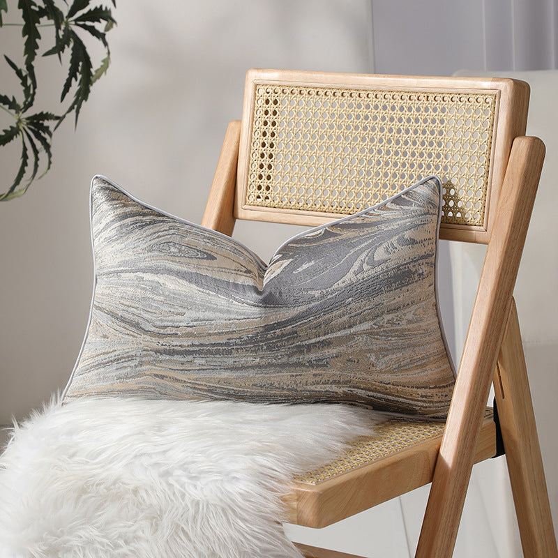 Artistic Geometric Pattern Lumbar Pillow