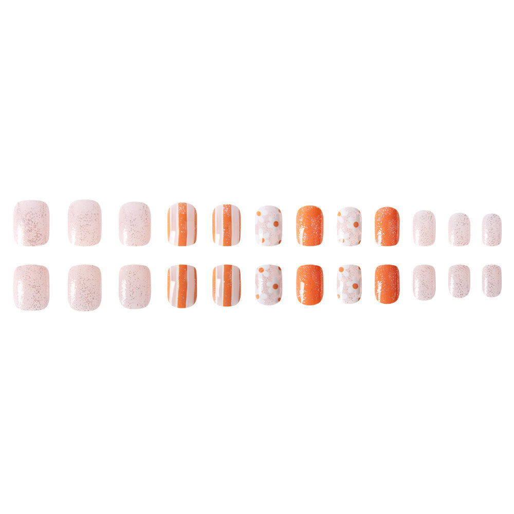 Artistic Glitter Press-On Nail Set Kalsten