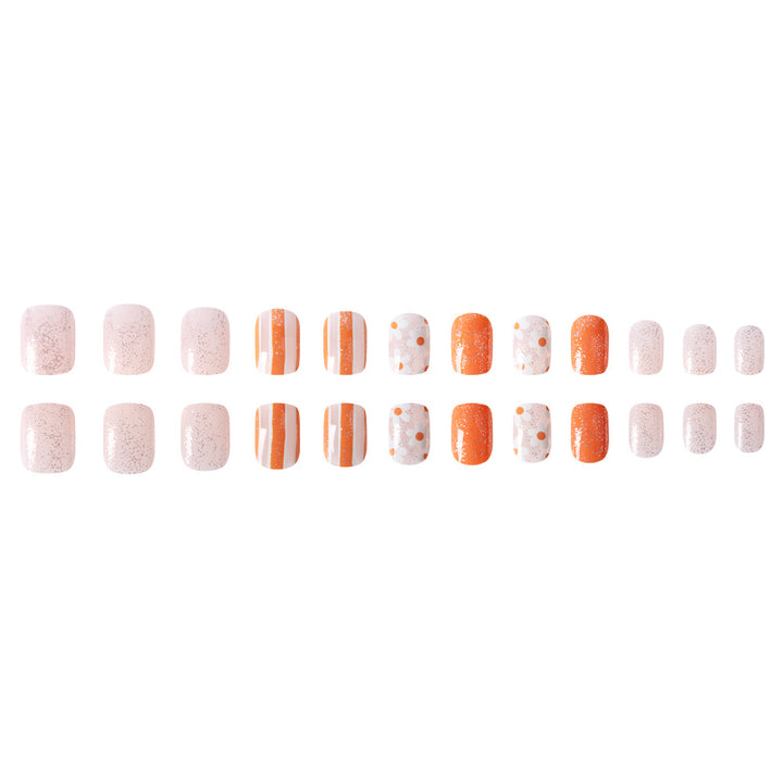 Artistic Glitter Press-On Nail Set Kalsten