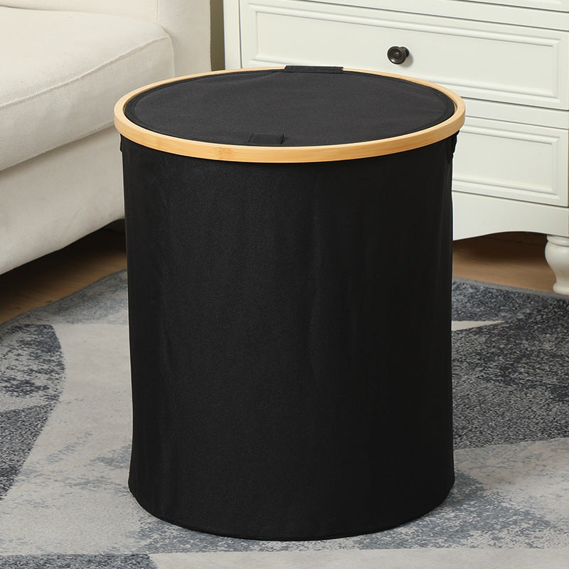 Practical laundry container with bamboo lid Kalsten