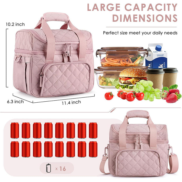 Elegant cooler bag with practical drink holder Kalsten