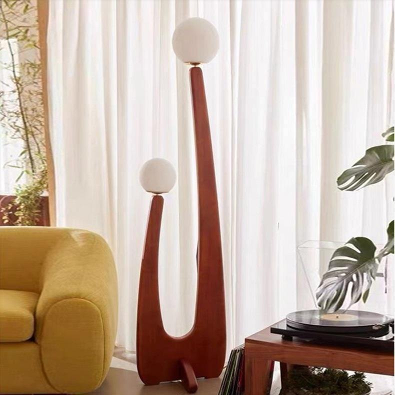 Artistic Wooden Floor Lamp
