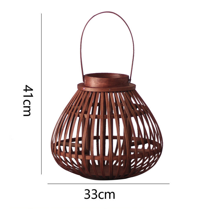 Natural Rattan Lantern Kalsten