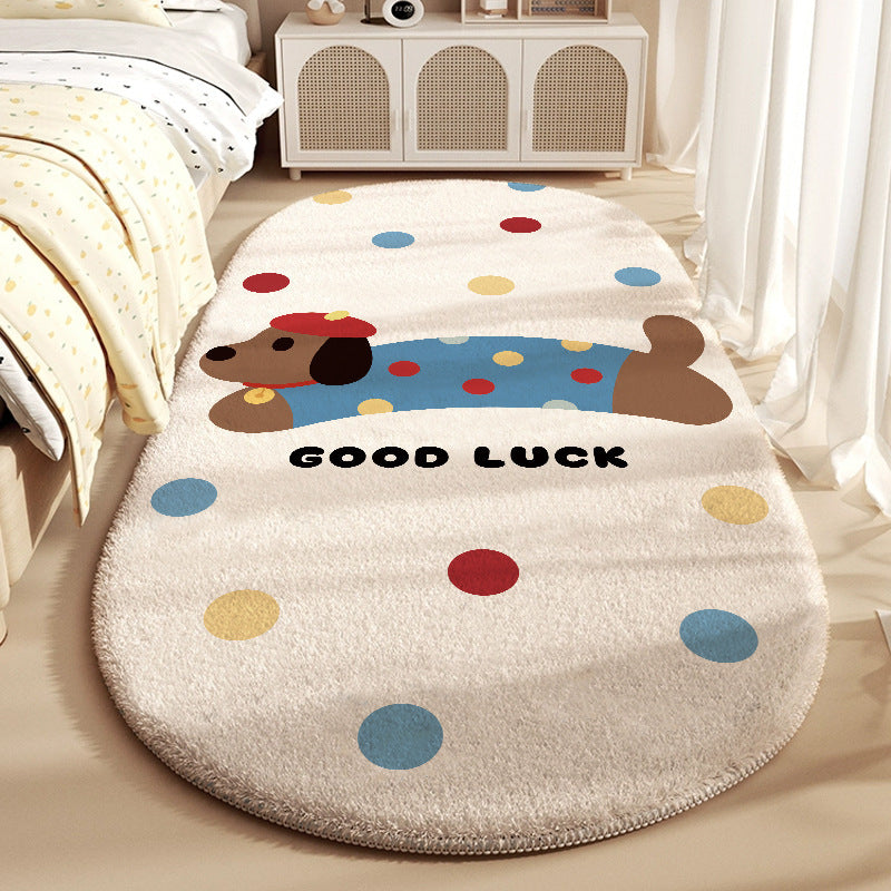 Cartoon-Themed Plush Area Rug
