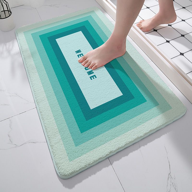 Modern Welcome Bath Mat