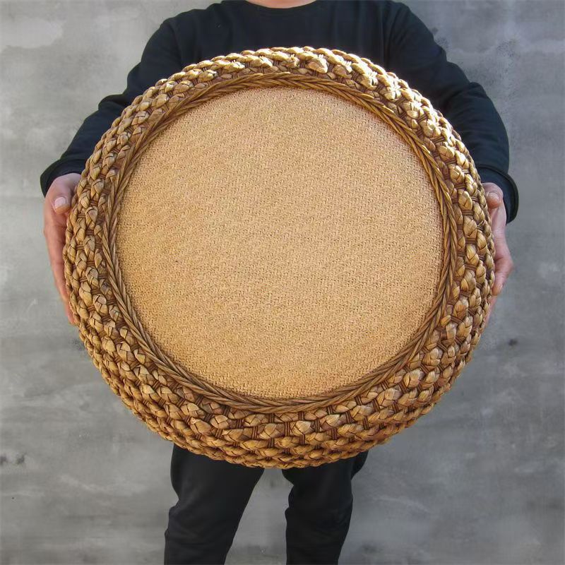 Handcrafted Braided Seat Pouf Kalsten