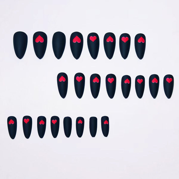 Artificial nails with romantic heart design Kalsten
