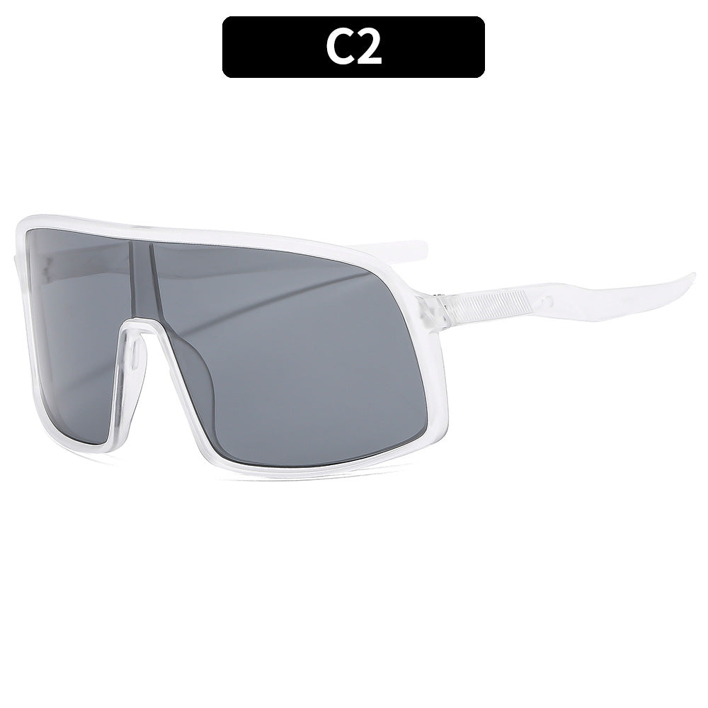 Oversized Protective Shield Sunglasses