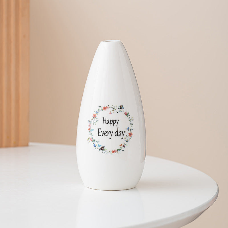 Inspirational Ceramic Bud Vase