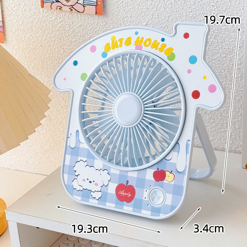 Ladies Portable Mini Table Fan in Creative House Design Kalsten