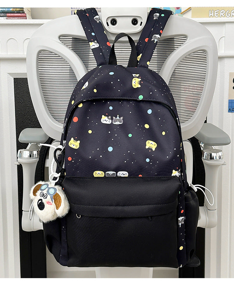 Backpack with Cute Cartoon Design and Practical Compartments Kalsten