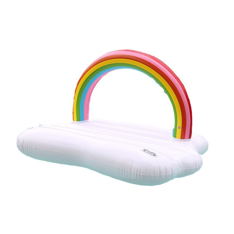 Ladies Inflatable Wellness Lounger with Rainbow Decor Kalsten