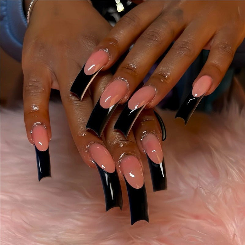 Long Elegant French Tip Nail Extensions Kalsten