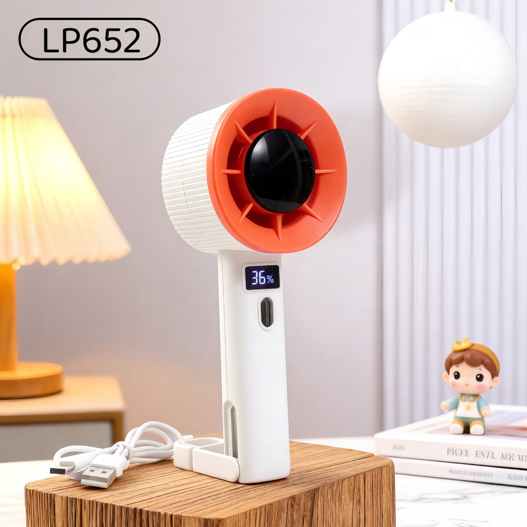 Ladies Portable Hand Fan with LED Display Kalsten