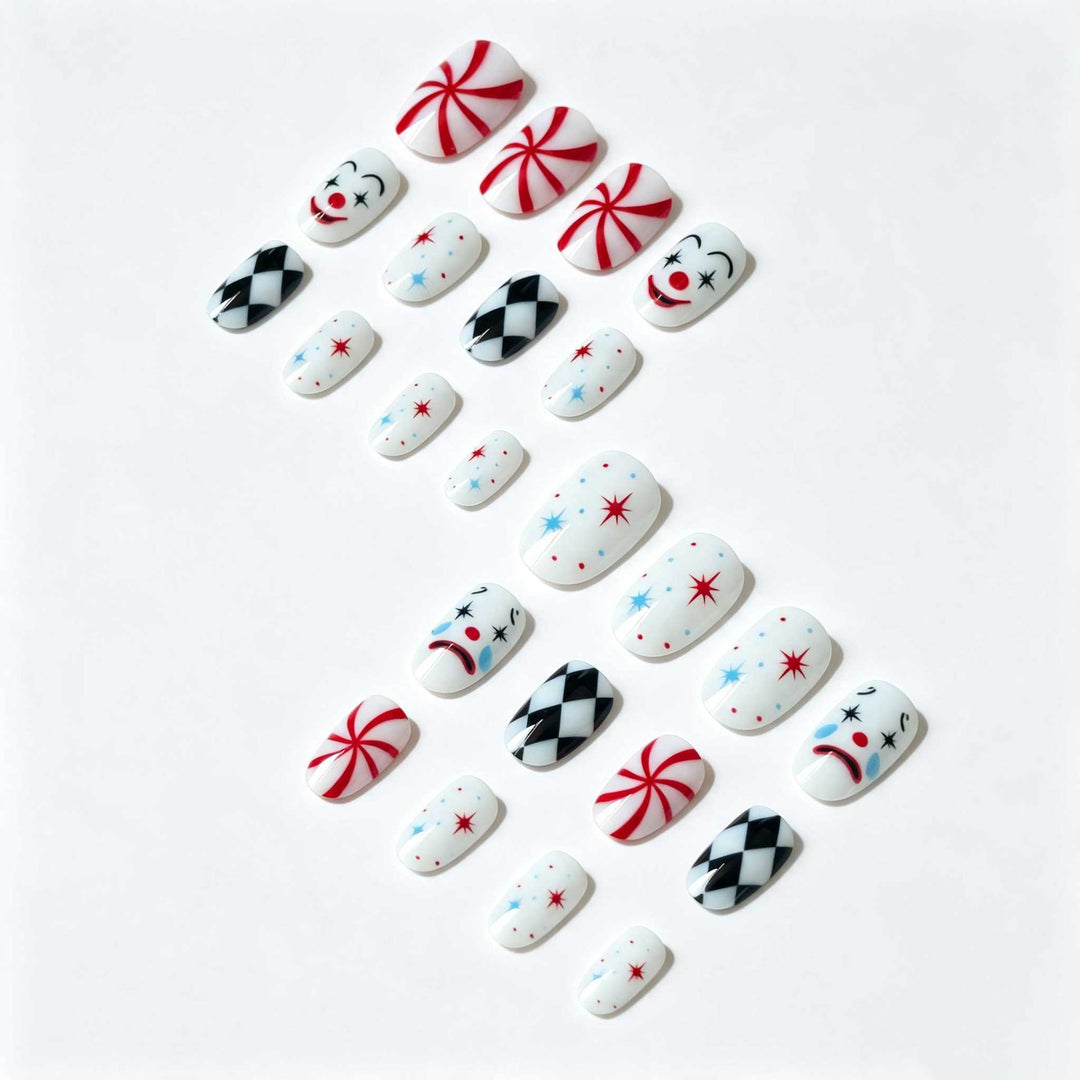 Artistic Playing Card Inspired Nail Art Set