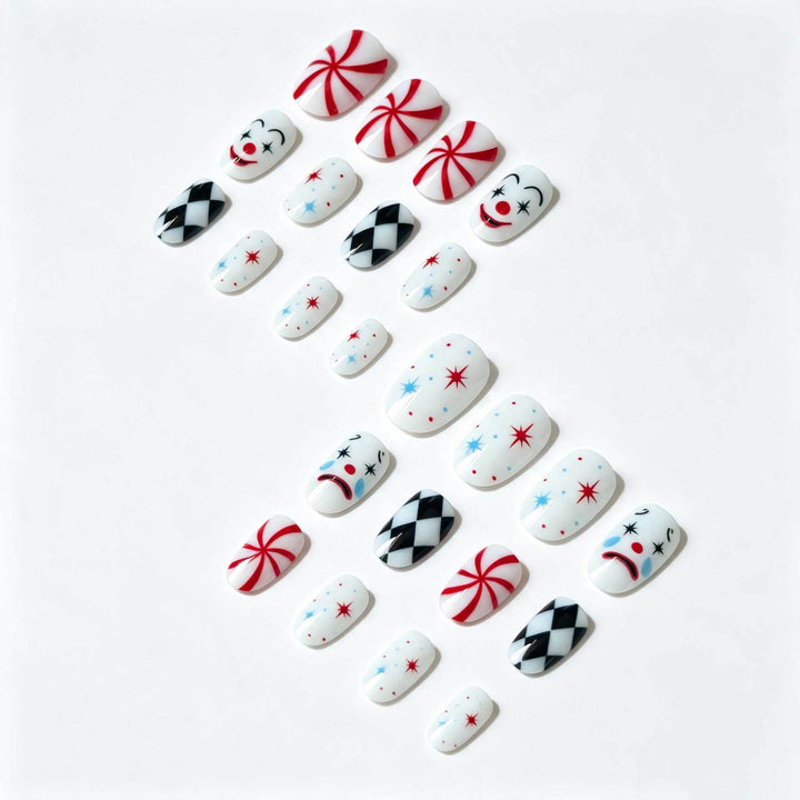 Artistic Playing Card Inspired Nail Art Set