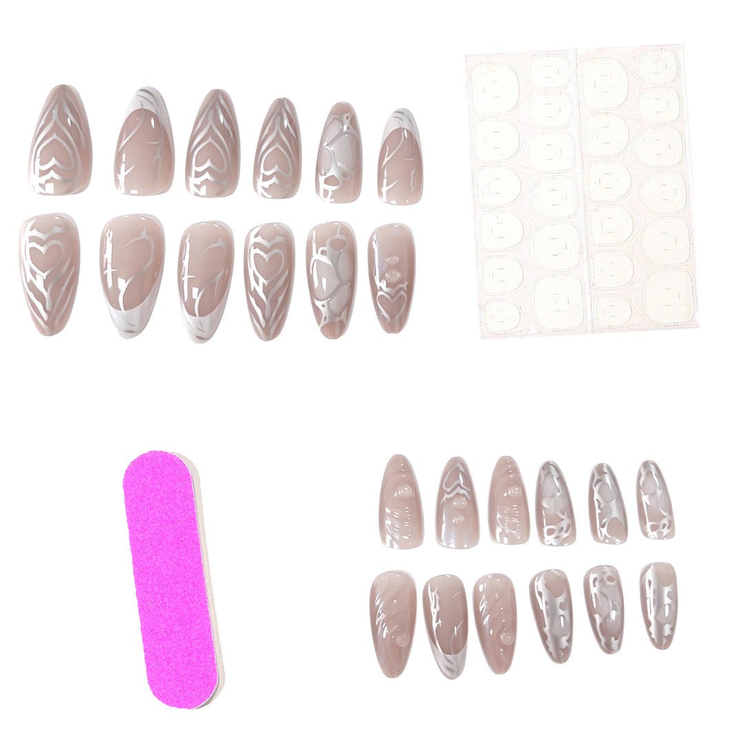 Elegant Acrylic Nail Art Design Kalsten