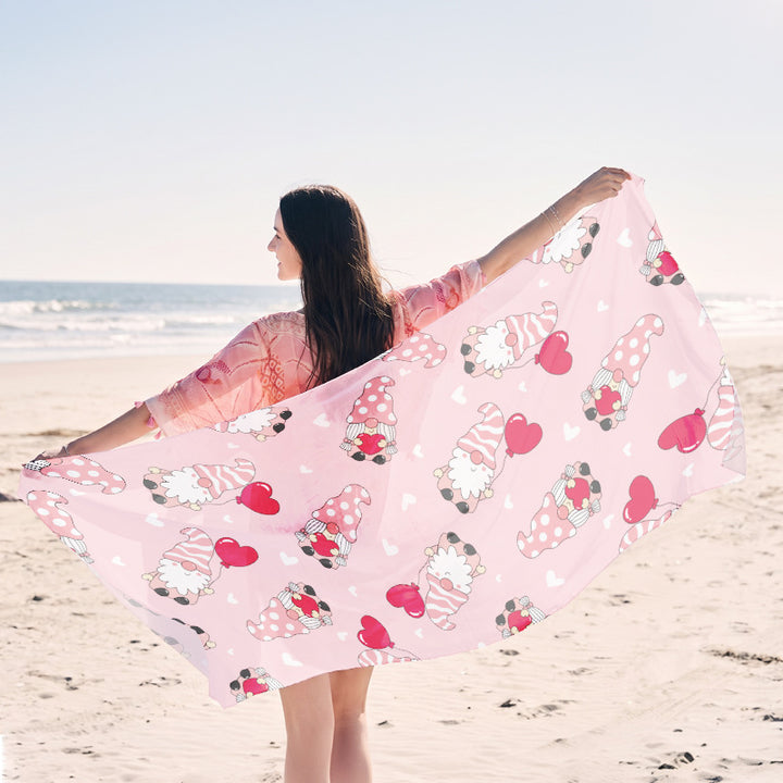 Beach towel with elegant jellyfish pattern Kalsten