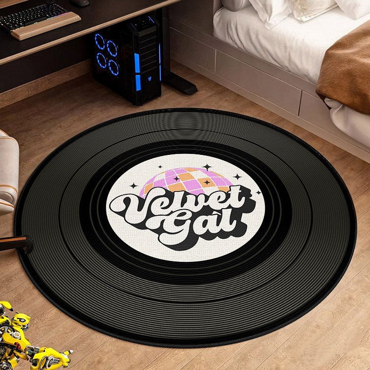 Retro Vinyl Record Area Rug