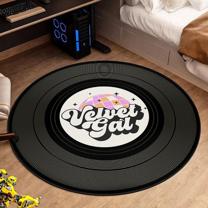 Retro Vinyl Record Area Rug
