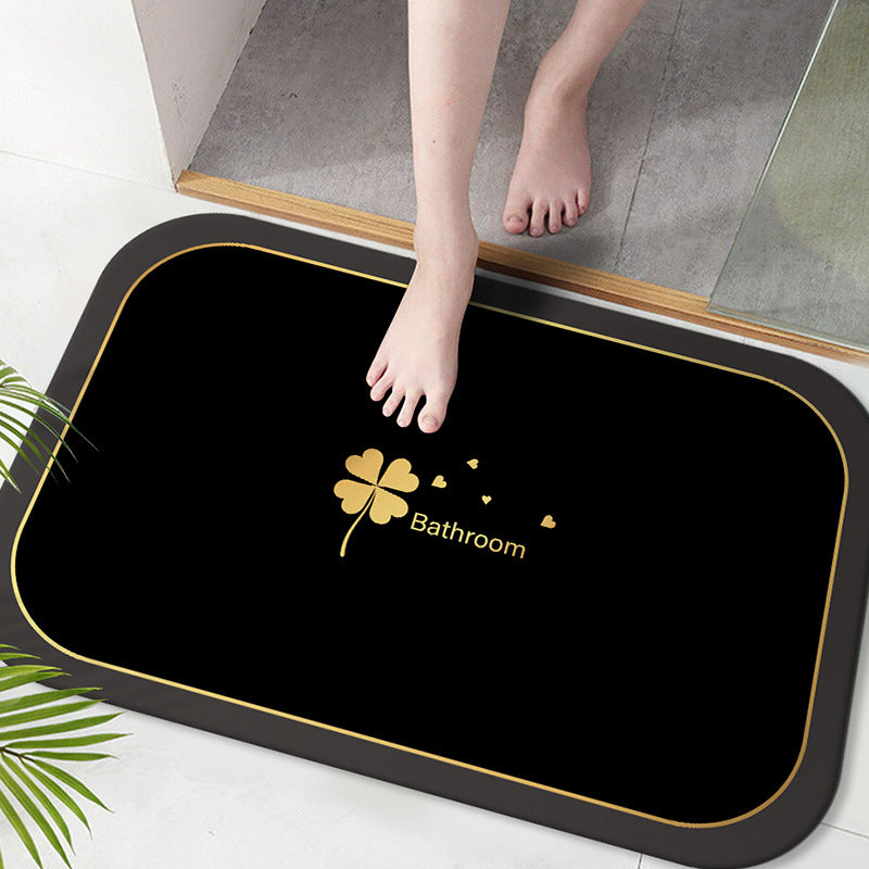 Soft Microfiber Bath Mat with Anti-Slip Features