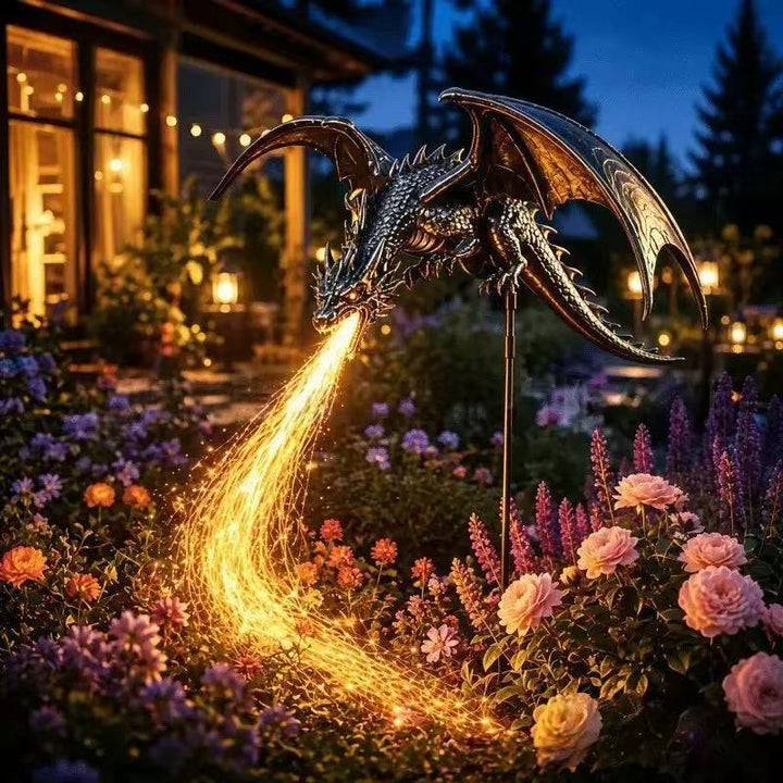 Decorative dragon lamp with LED effects Kalsten