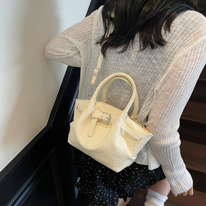 Stylish Woven Structured Handbag Kalsten