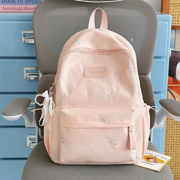 Embroidered Floral Detail Casual Backpack Kalsten