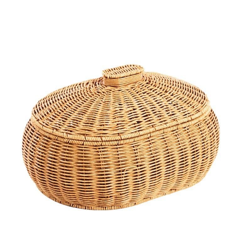 Woven Storage Container with Lid Kalsten