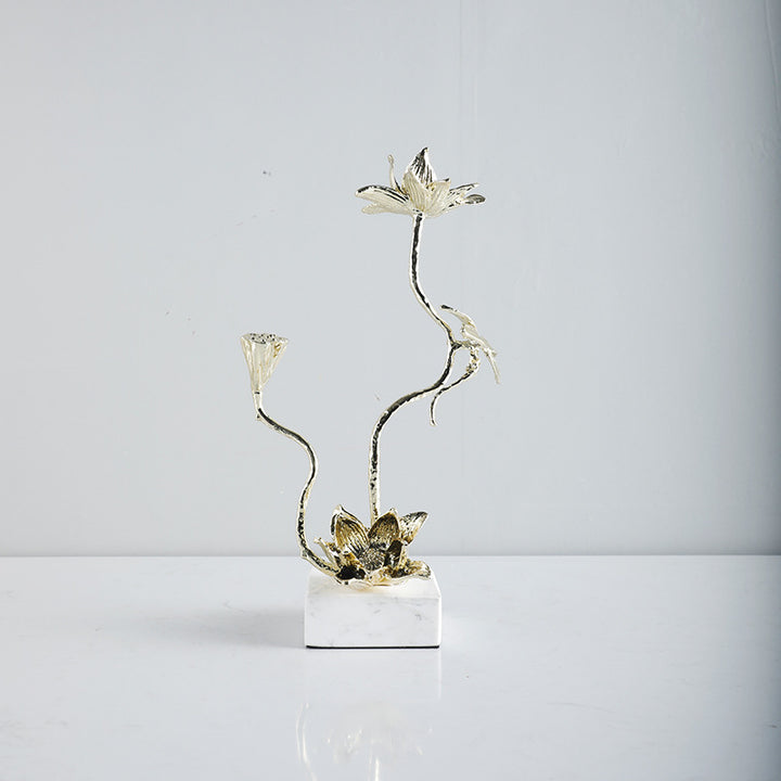 Elegant Lotus Flower Sculpture