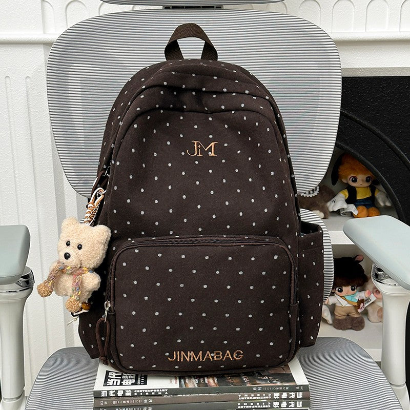 Polka Dot Patterned Backpack Kalsten