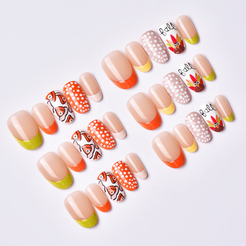 Creative Themed Press-On Nail Set