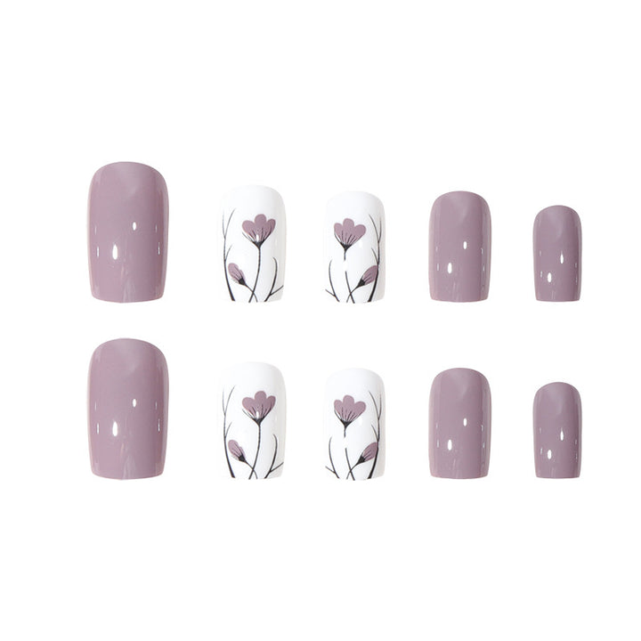 Floral Art Press-On Nail Set Kalsten