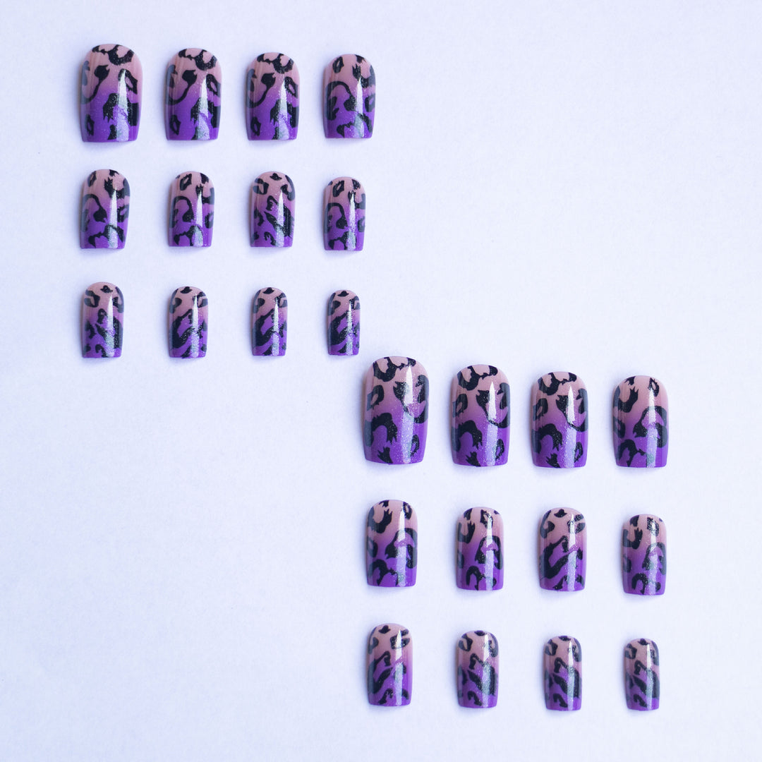 Wild Leopard Print Nail Art Set